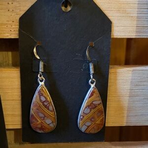 Stone Teardrop Earrings